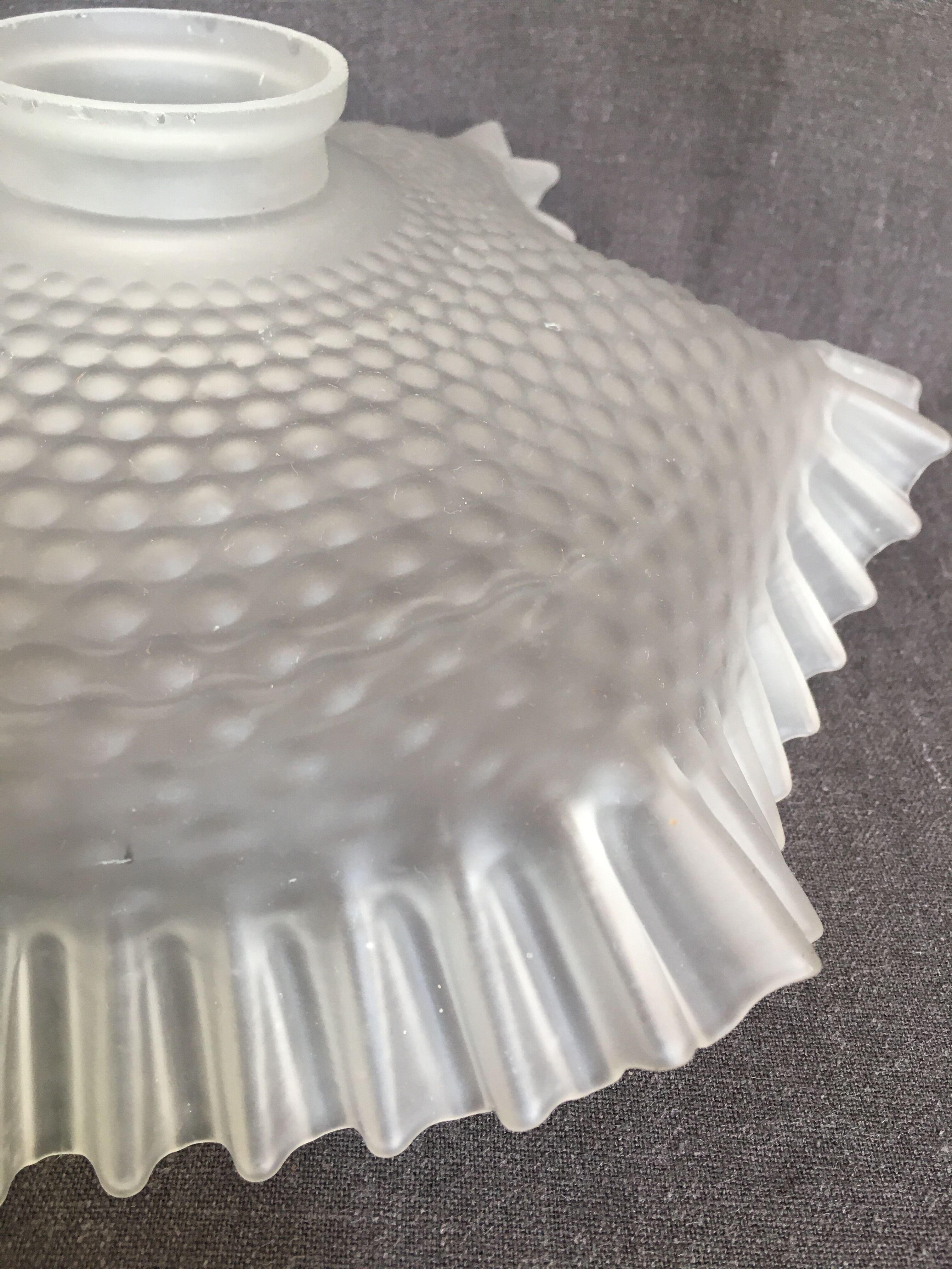 Pleated lampshade frosted glass ceiling
