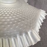 Pleated lampshade frosted glass ceiling