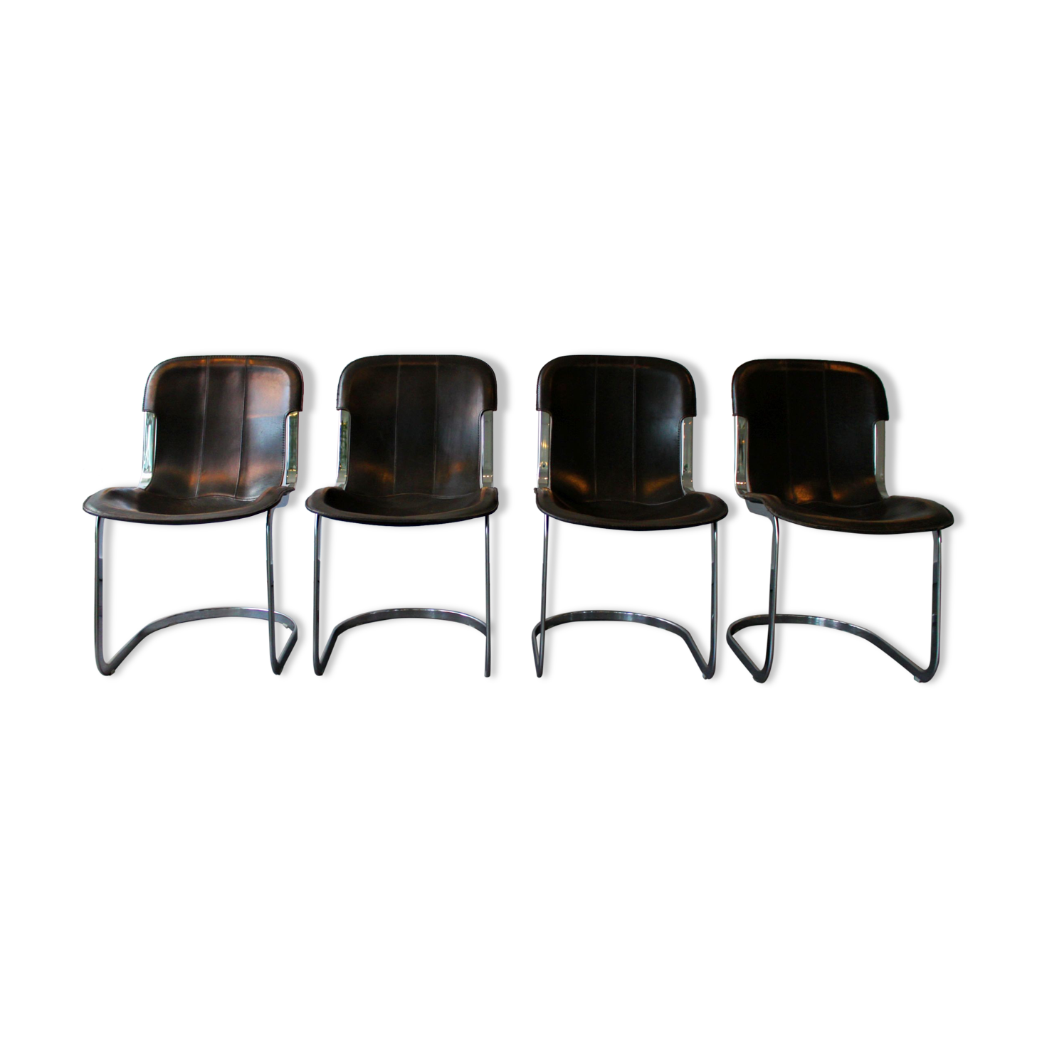 Set of 4 chairs C2 for Cidue, Italy, 1970.