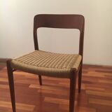 No.75 chairs & table by Niels Otto Muller for J.L. Mollers, 1950s