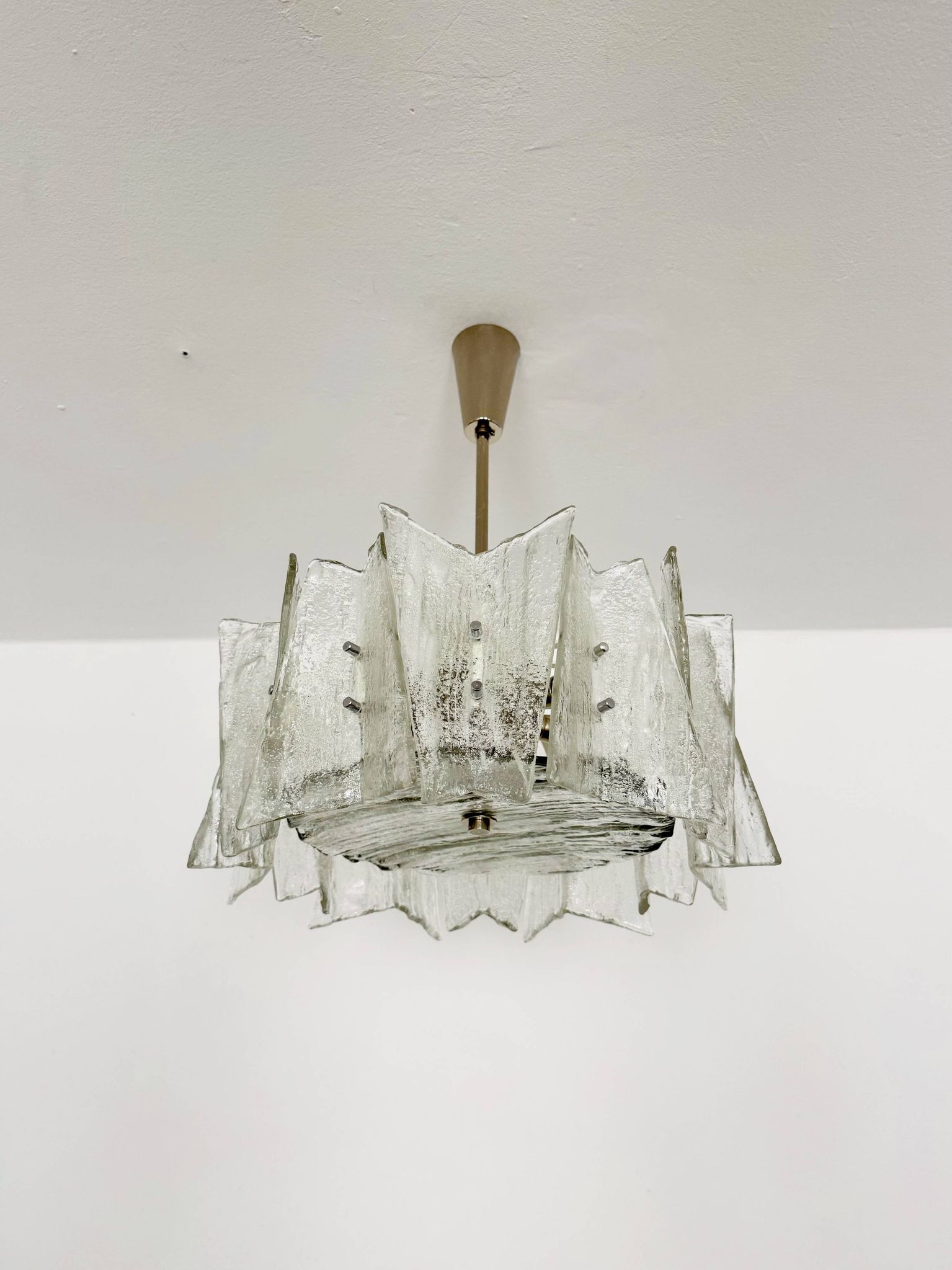 Chandelier en verre de glace autrichien