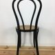 Black Thonet FMG bistro chair in curved wood and cannage