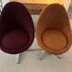 Pair of vintage 1970s swivel egg chairs