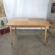 Dining table light oak foot vintage compass