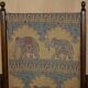 Antique Indo-Anglo elephant folding military chair circa 1890