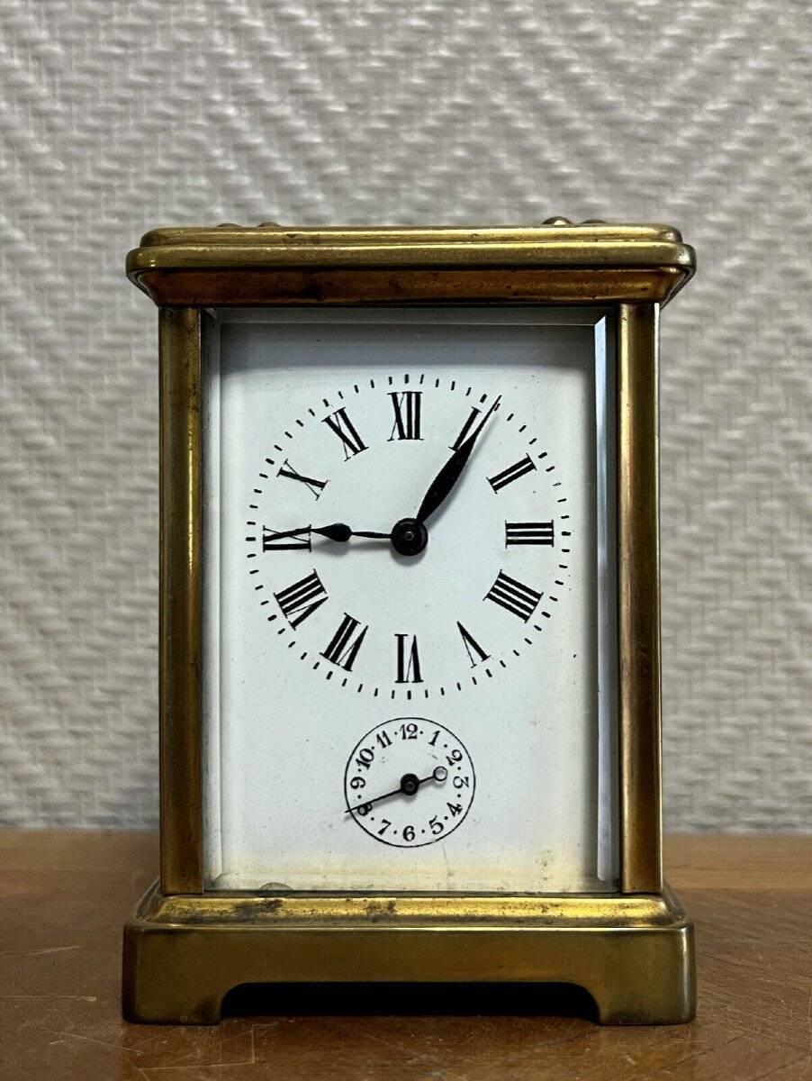 Officer's Clock In Gilt Bronze Napoleon III Period