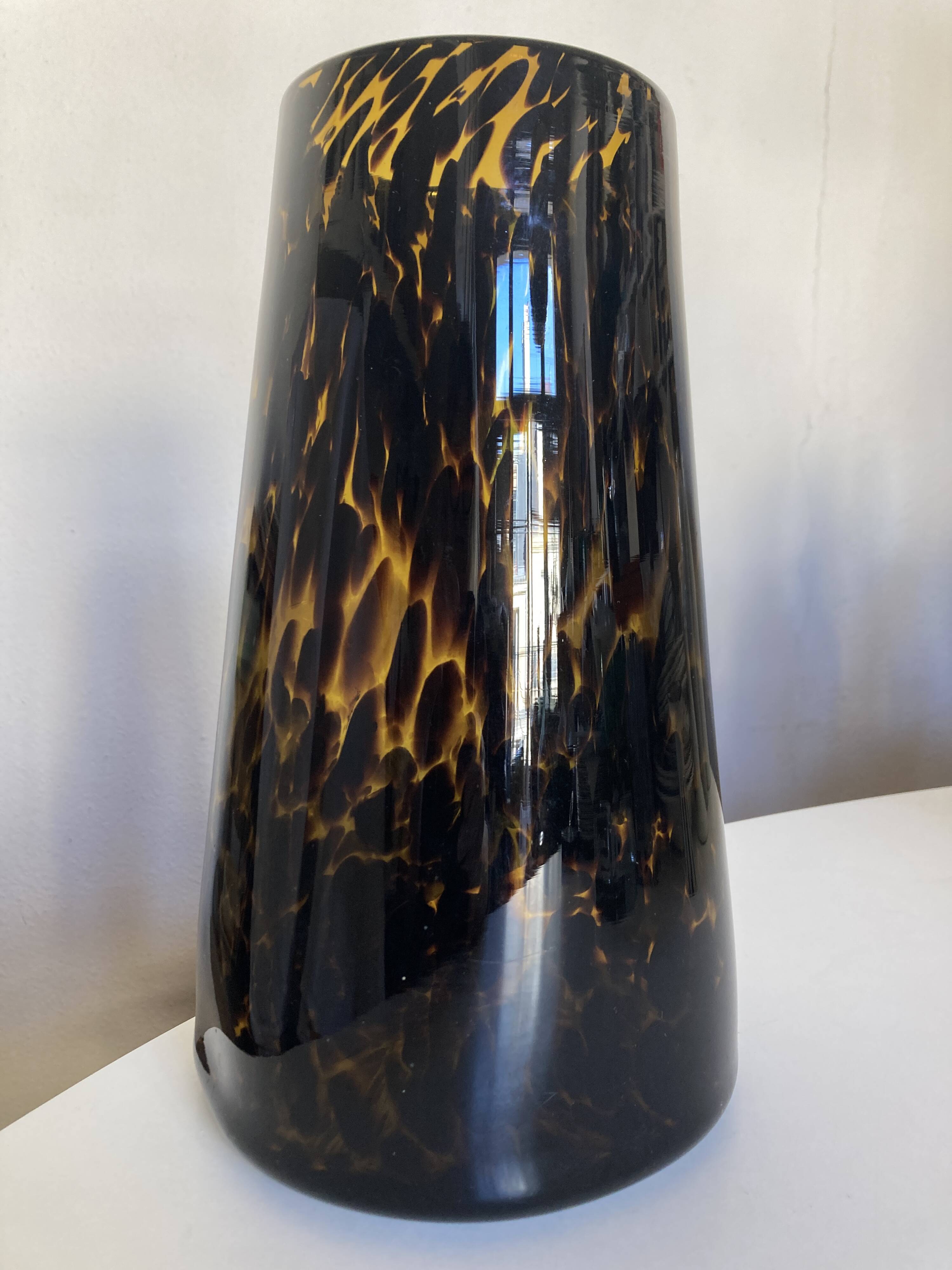 XXL vase Italian work, macchia pattern, 1970