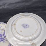 Antique lavender blue plates charm of yesteryear Flore Sarreguemines UC