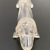 8 plastic knife holders, 70s, dachshund shape