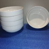 White ceramic rice bowls