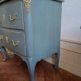 Commode de chambre patiné de style régence 2 tiroirs