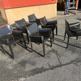 Cassina CAB 413 black armchair