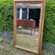 Old plastered and gilded wooden mirror 138x84