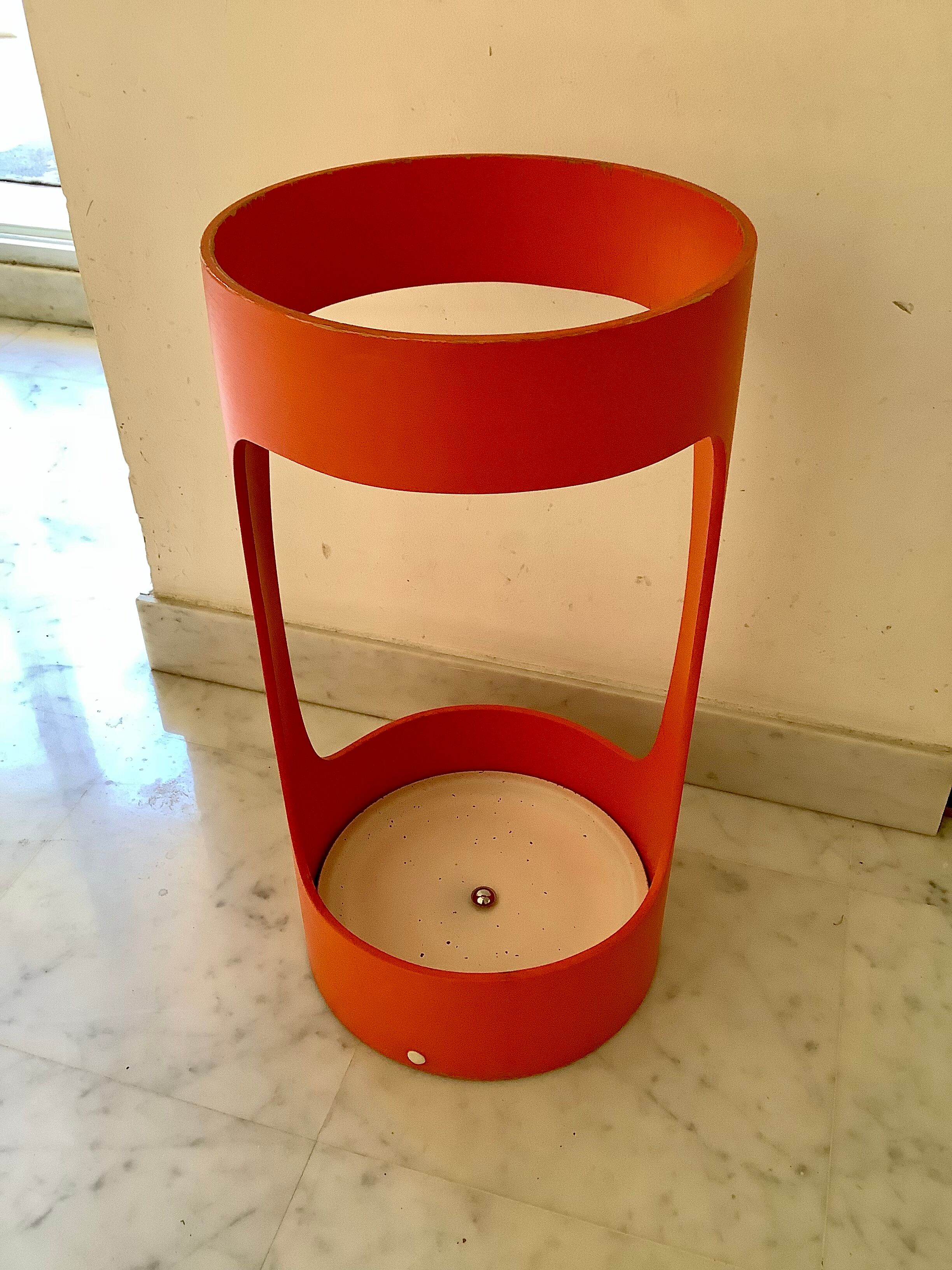 Shonbuch umbrella holder from the 70's orange