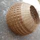 Suspension ball in rattan straw