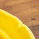 4 flat plates ocher yellow