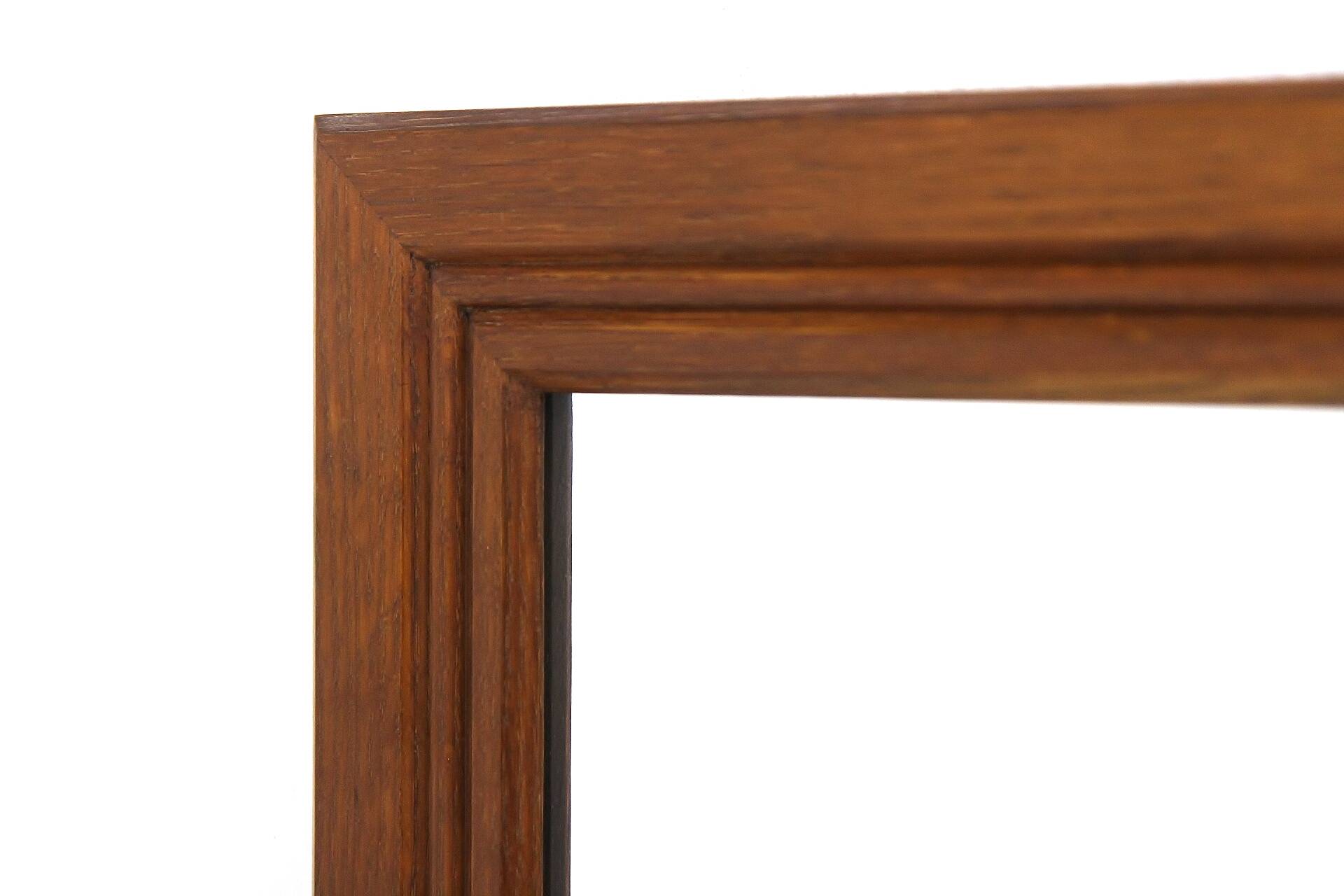 Scandinavian oak mirror, Sweden 1960, 100 x 55cm