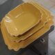 Service de vaisselle vintage revol france – jaune moutarde – années 70