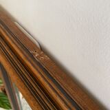 Vintage beveled wooden mirror 120x92