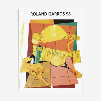 Affiche officielle Roland Garros 1998