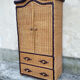 Armoire en rotin 1970
