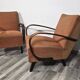 Vintage Armchairs from Jindrich Halabala, 1940s, Set of 2