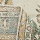 6x10 Beige & Green Geometric Pattern Anatolian Vintage Rug, 185x296 Cm