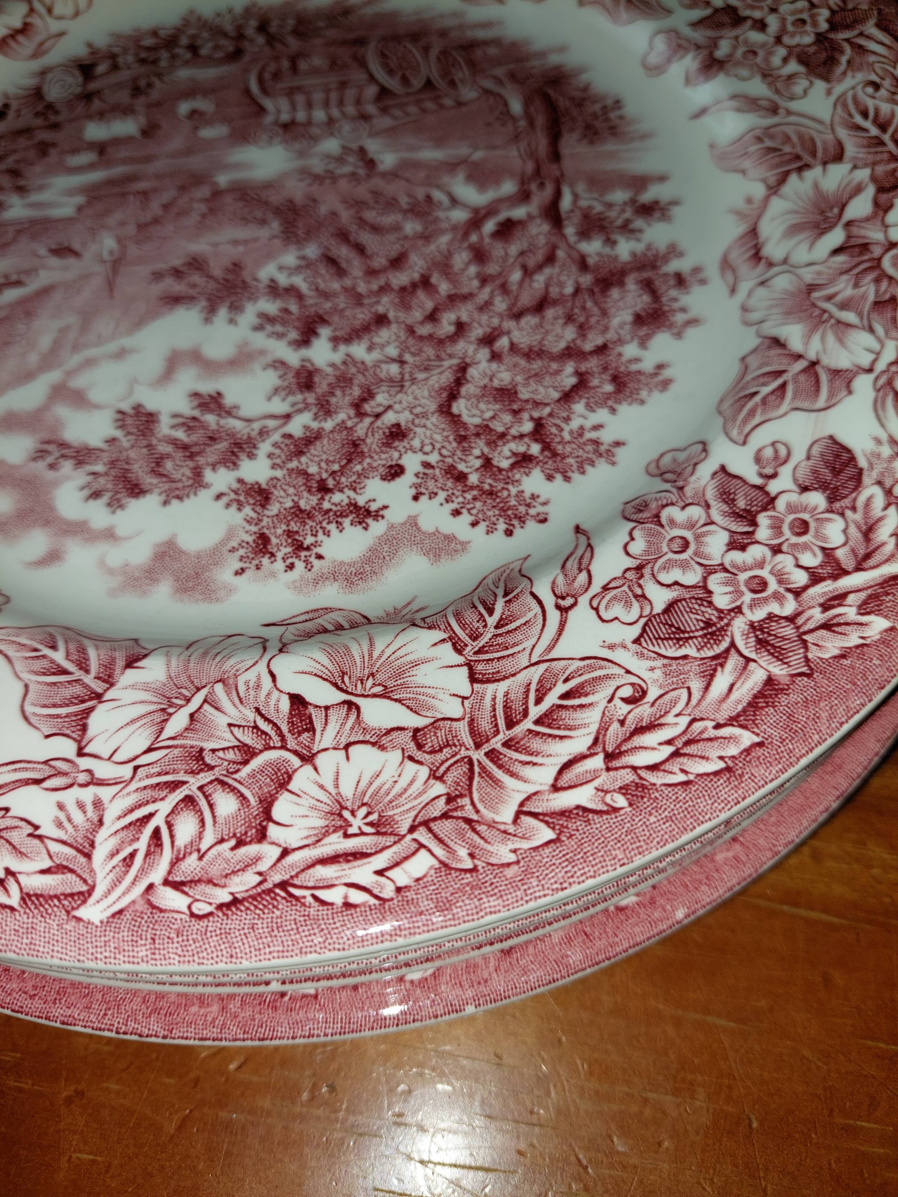 Set of 6 plates england ironstone