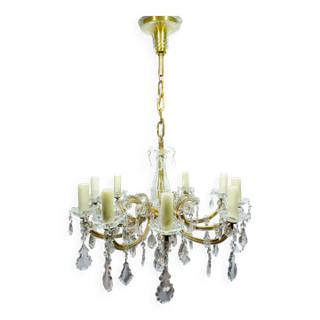 Lustre Marie Thérèse Cristal 10 lumières