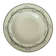 Assiette creuse Longwy terre de fer polychrome violet et vert modèle L