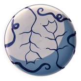 Oceαn flowers - ceramic platter