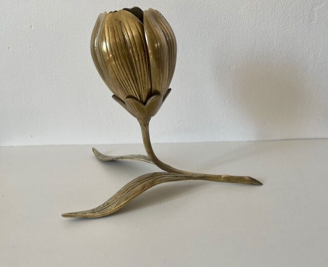 Ashtray "flower" brass 1970
