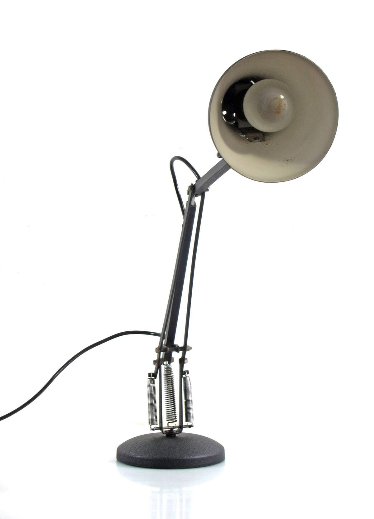 Adjustable vintage Anglepoise desk lamp – Black with rare textured finish