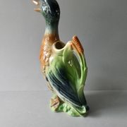 Duck pitcher in slip, Saint Clément France, 1960s