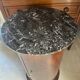 Somno Epoque Empire - Beautiful flamed mahogany - Original grey Sainte-Anne marble