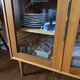 Scandinavian glass display cabinet