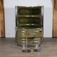 Suede and chrome dry bar with barstools in green by Willy Rizzo, Italy 1970s