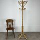 Vintage rattan parrot coat rack