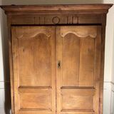 Antique solid wood wardrobe (oak)