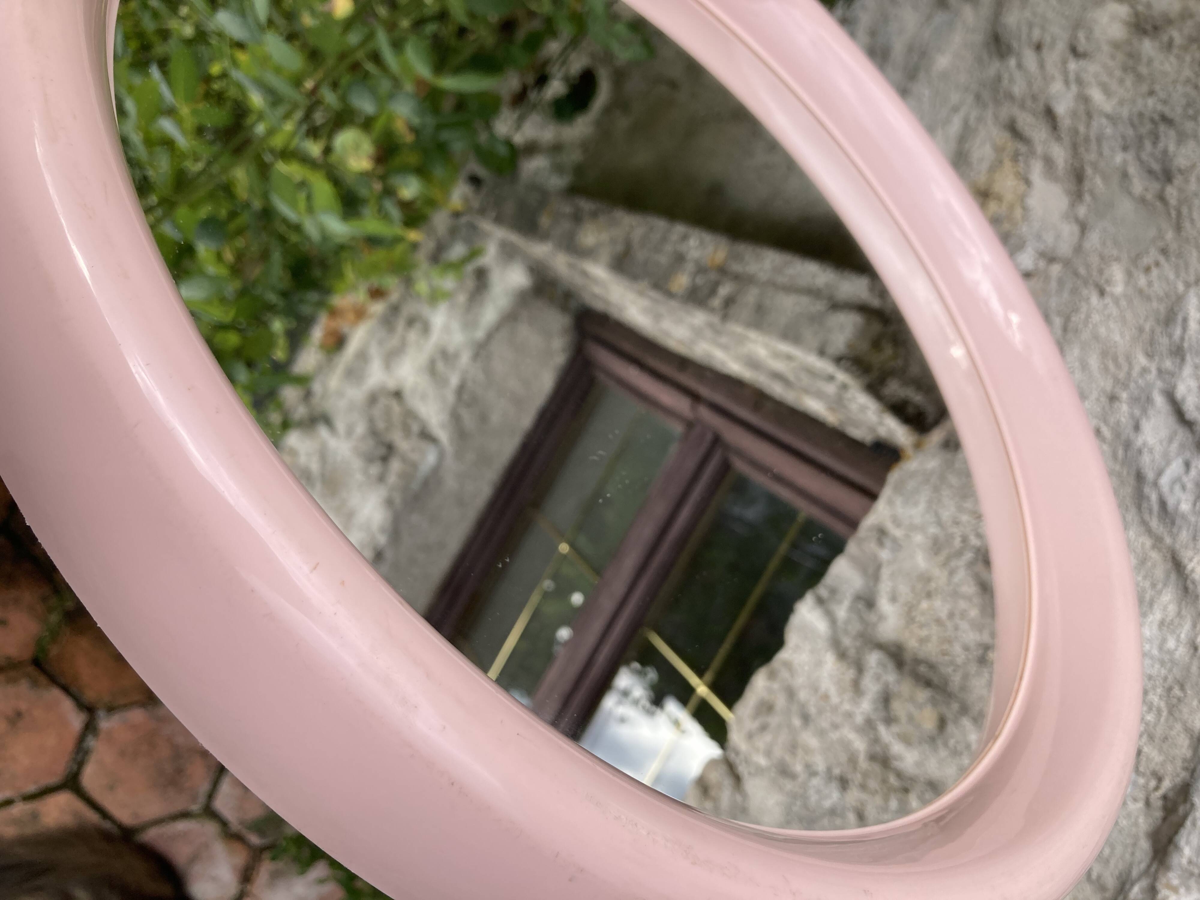 Vintage pink mirror