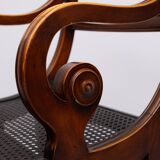 A Regency style Mahogany library chair /steps. England