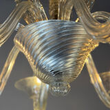 Colourless Venetian glass lustre from Murano circa 1930