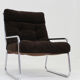 Vintage Space Age chrome armchair by Gillis Lundgren 1970s
