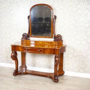 Table de coiffeuse antique en acajou, années 1890