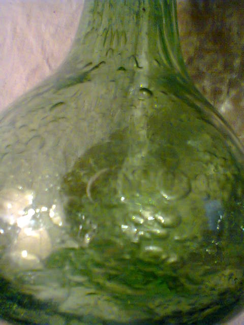 Vase doilies in blown glass bubble 1960/1970