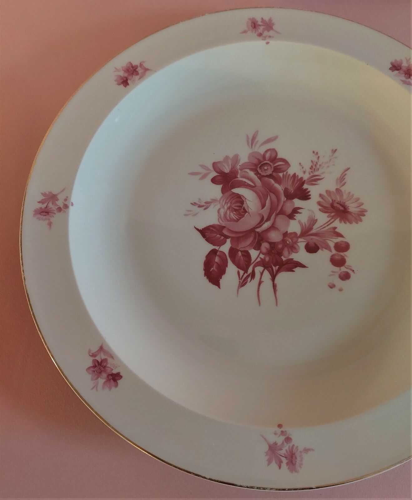 Limoges porcelain round serving dish