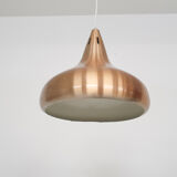 Vintage copper pendant light, Denmark 1960's