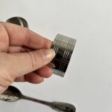 Vintage stainless steel egg cup set