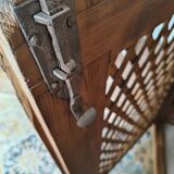 Antique solid pine sideboard with zinc top.