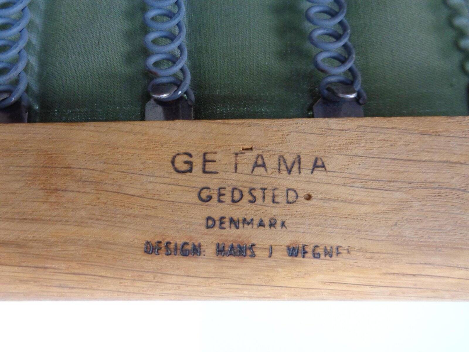 Danish GE290 Chair in Oak and Kvadrat Hallingdal by Hans J. Wegner for Getama, 1960s
